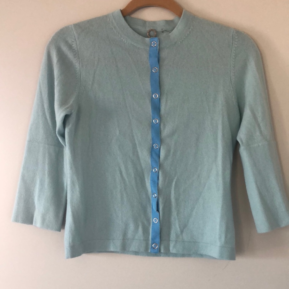 100% Cashmere Snap Down Cardigan